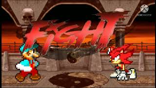 Fire Sonic Vs Ice Mario