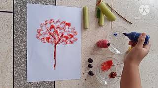 Berkreasi Mengecap Menggunakan Pelepah Daun Pisang Tema Tanaman Buah Pisang