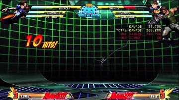 MvC3: Spencer midscreen combo (improved)