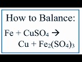 Balancing Chemical Equations with Sulfates