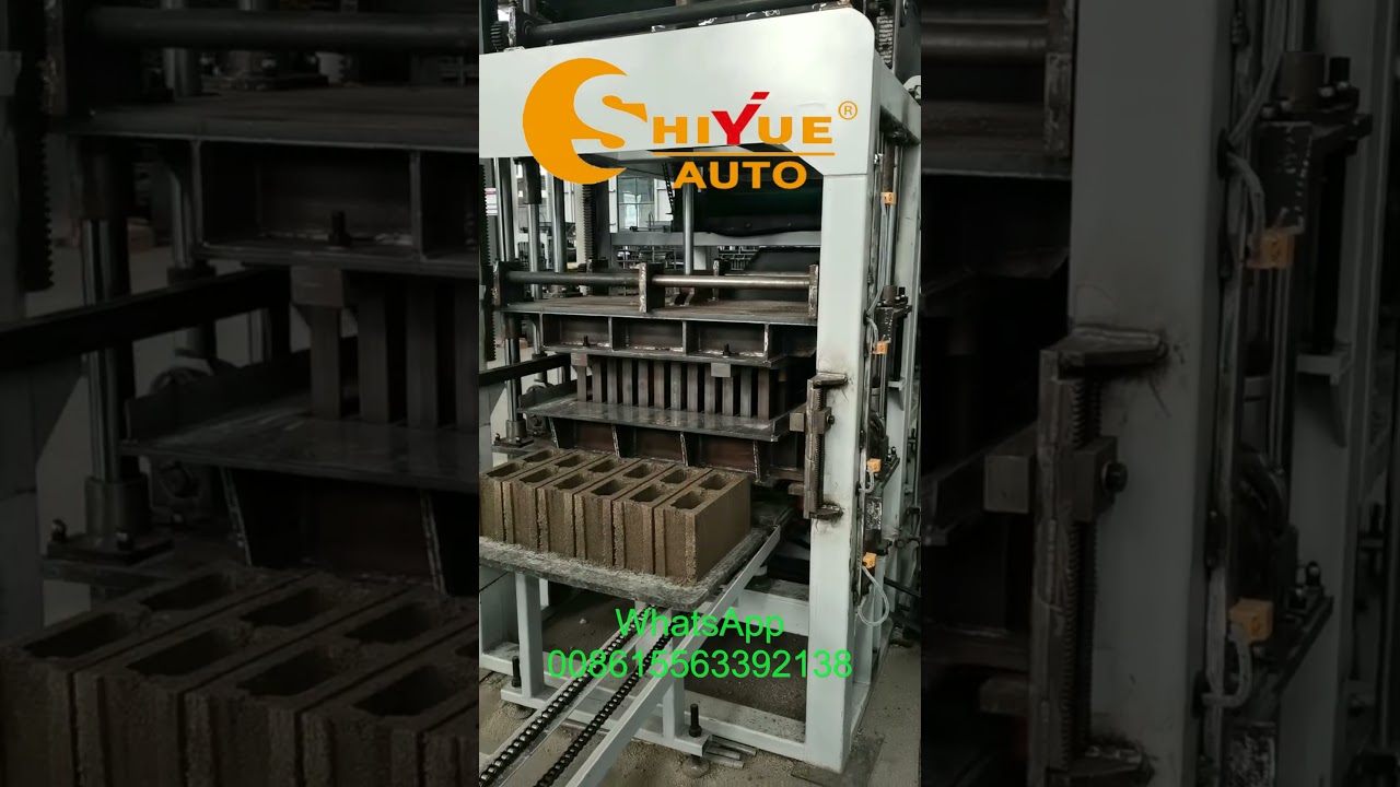 QT4 15 hydraulic concrete hollow block making machine1