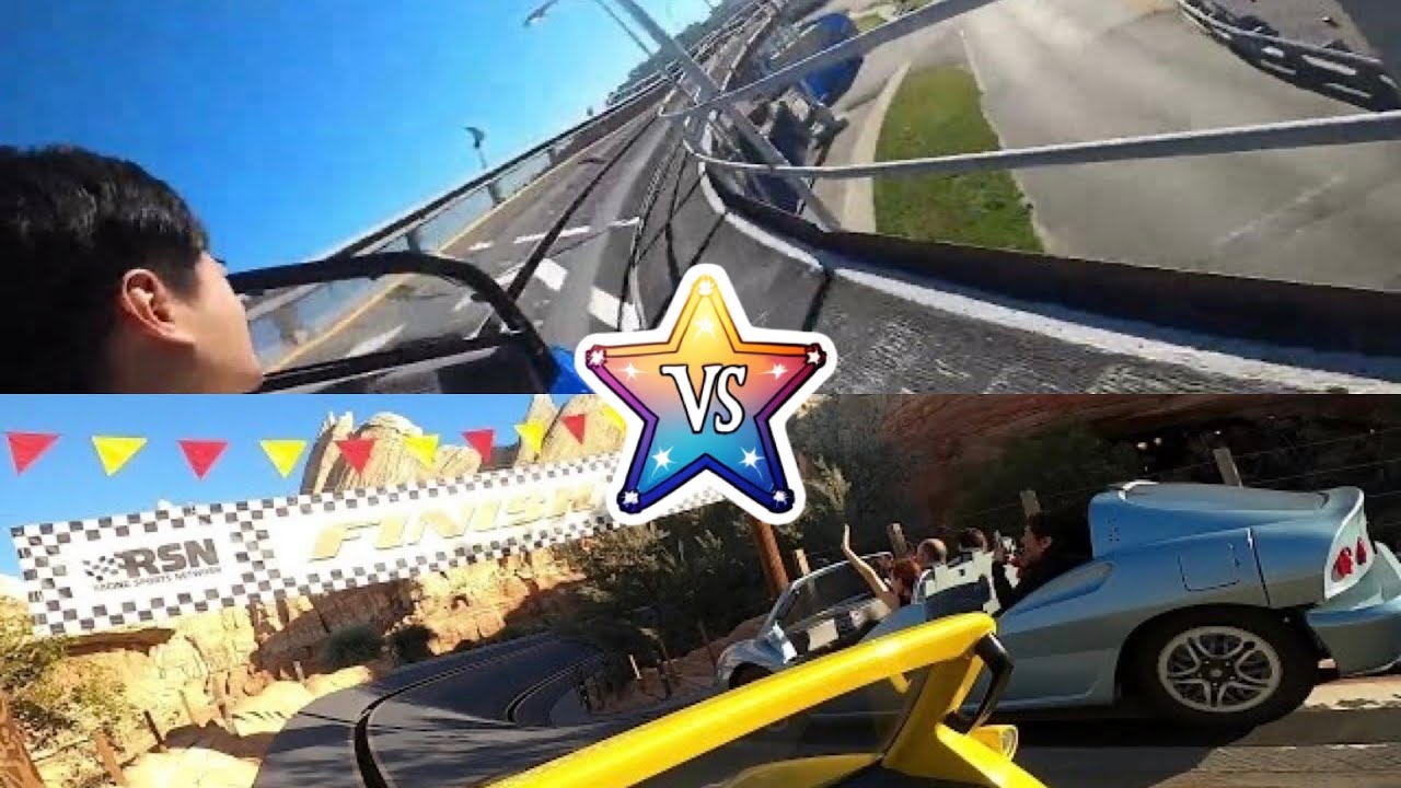 Test Track at EPCOT VS Radiator Springs Racers at California Adventure ...