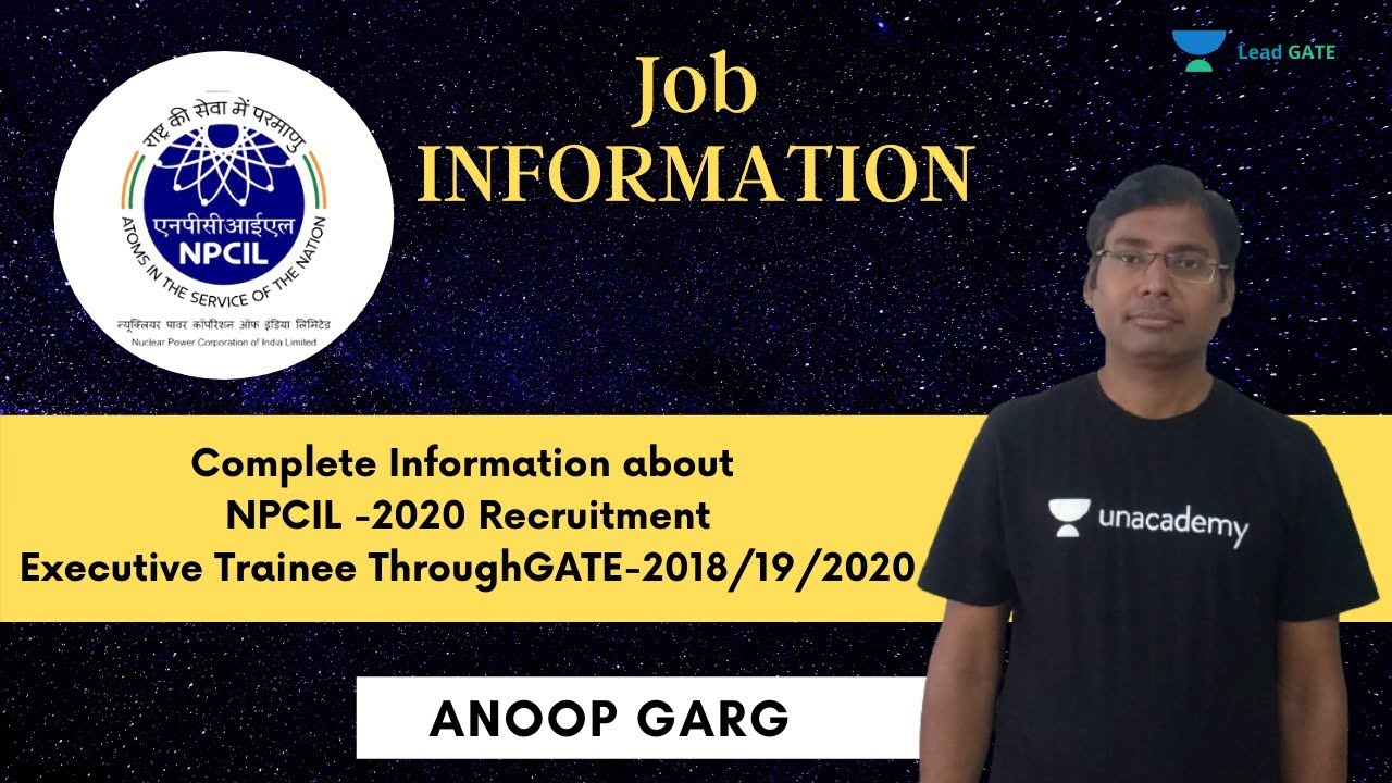 Complete Information about | NPCIL -2020 Recruitment | GATE 2022 | ECE | Anoop 