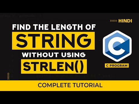 C program to Find the Length of a String without Using the strlen Function