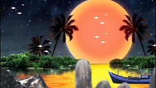 Background Video Animasi Bergerak Bulan  Purnama