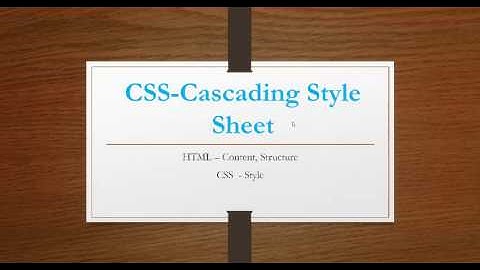 CSS - Sinhala tutorial (part 1)