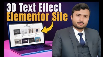 How to add a 3d text in Elementor WordPress website in just 2 minutes (No coding required)