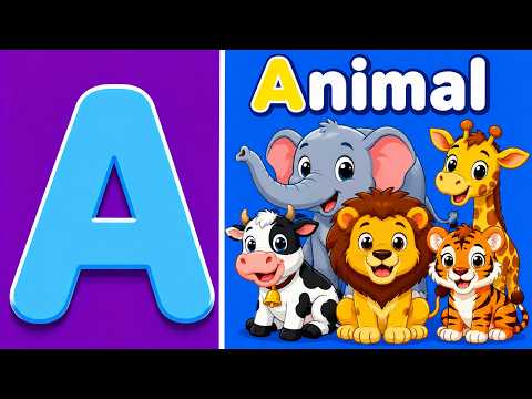 Phonics Song with TWO Words - A For Apple - Alphabet Songs with Fun Music for Children