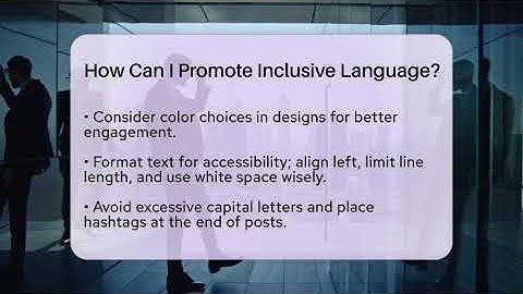 How Can I Promote Inclusive Language? - Everyday-Networking