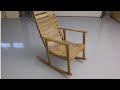 Building a wooden rocking chair