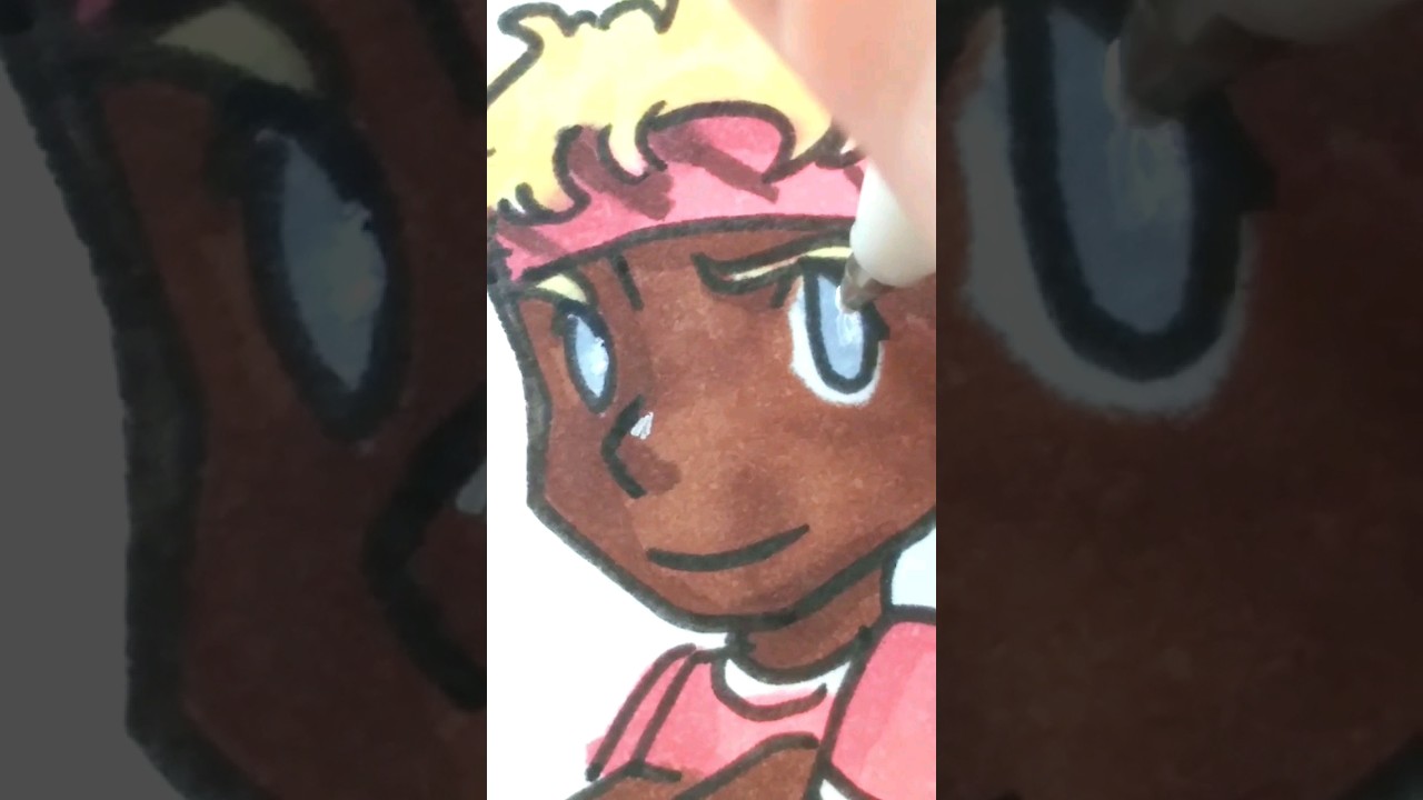 Coloring Chibi Gordy from Story of Seasons A Wonderful Life 