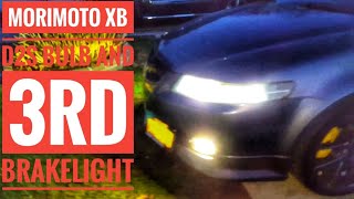 xb morimoto d2s 5500 bulb review and 3rd brake light flasher mod