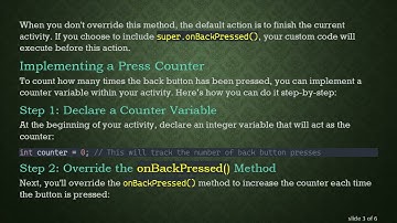 How to Effectively Track Back Button Presses in Android using onBackPressed()