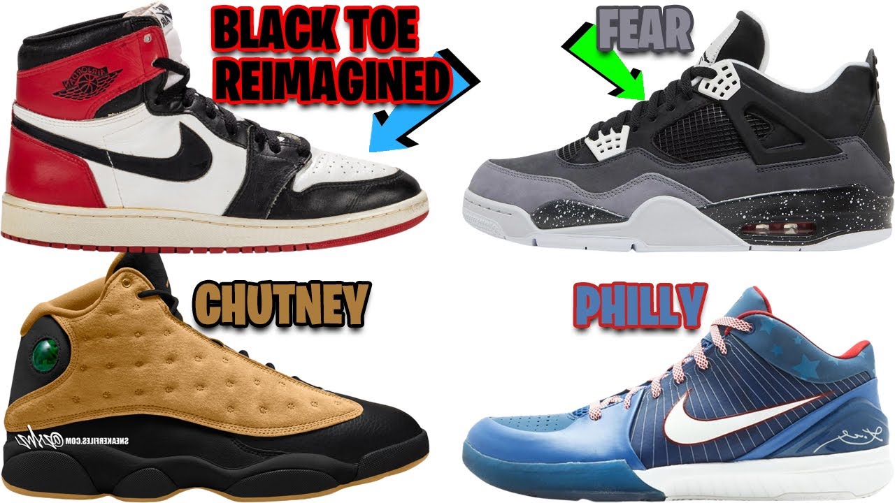 AIR JORDAN 1 BLACK TOE REIMAGINED 2024, AIR JORDAN 4 FEAR 2024, AIR ...