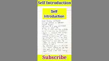 Self introduction in english || interview introduce yourself || #shorts #trending #introduction