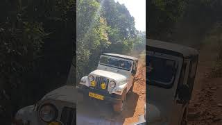 kyathanamakki hill🗻#hills #chikmagalur #hillstation #chill #goodvibes #savenature #offroad #mahindra