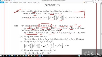 NCERT POLYNOMIALS CLASS 9 MATHEMATICS CHAPTER 2 EXERCISE 2.5 CBSE PSEB #mkinspiringinstitute