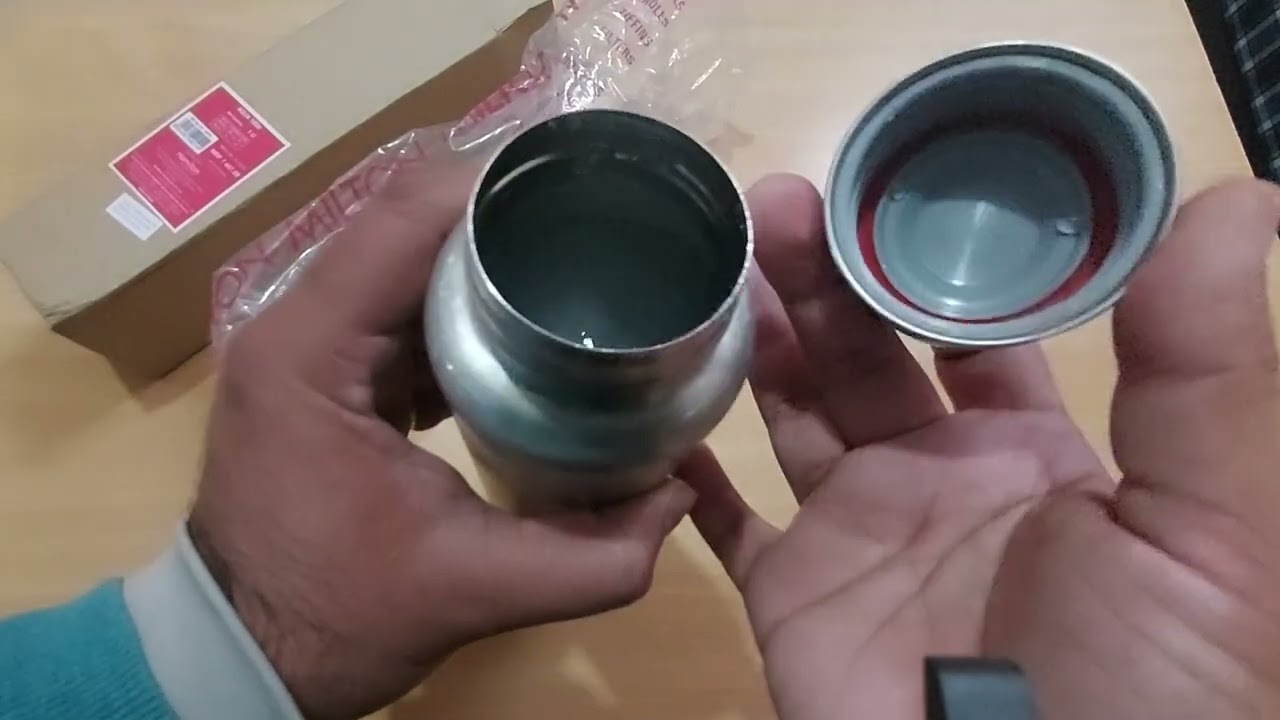 Unboxing and Review of MILTON Aqua 1000 Stainless Steel Water Bottle, 1 pc, 950 ml, Silver 