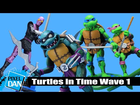 NECA TEENAGE MUTANT NINJA TURTLES TURTLES IN TIME WAVE 1 SLASH ACTION FIGURE