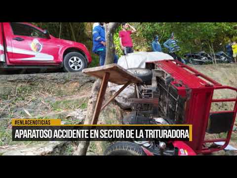 Aparatoso accidente en sector de la trituradora