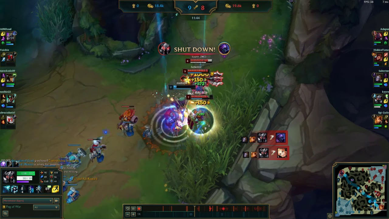 Orianna counter gank.