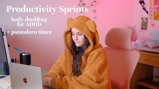 body doubling for ADHD | real time study with me live | co-working | reading sprints