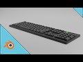 Blender 3D Making a keyboard under 18 minutes!