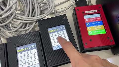 Queue Management System ( QMS)  with TV display for Klinik Pergigian Alor Setar. How MCU look like