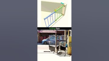Folding Gate #cad #solidworks