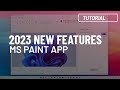 MS Paint app: NEW Layers, AI Cocreator, and Remove Background features (tutorial)
