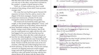 Official SAT Practice Test 6 Reading Passage 1