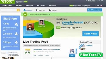 How To Copy Top Traders  eToro WebTrader Top Rated Broker 2017!!