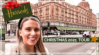 HARRODS AT CHRISTMAS | Food & Decoration Tour | Vlogmas 2021 Week One