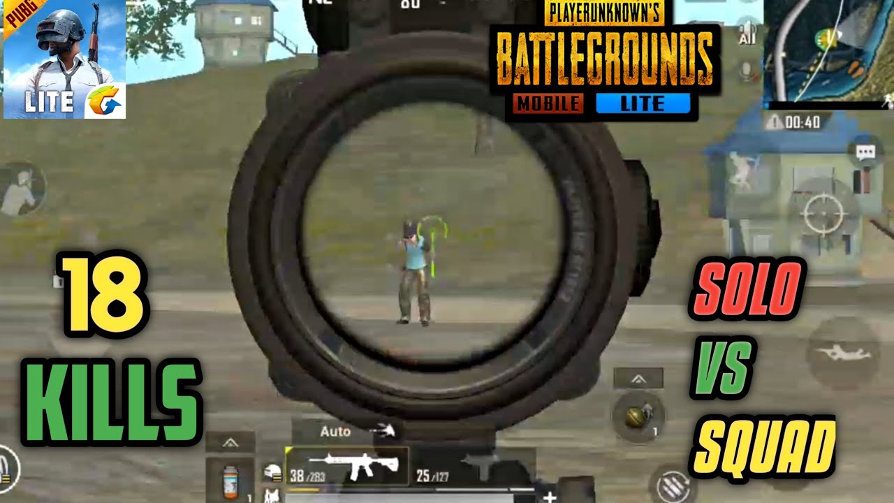 M416 With 3x Scope | 18 Kills Solo vs Squad | pubg mobile lite gameplay ...