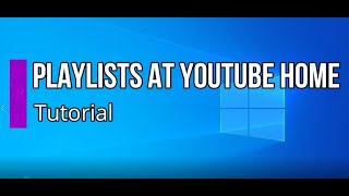 How to create Playlist in your Youtube Home Tutorials screenshot 5