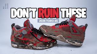 The BEST way to Clean Red Suede Shoes | Are the 2026 Toro 4s Cleanable?