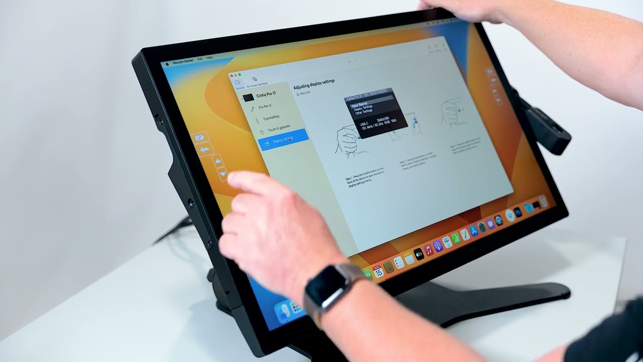ワコム｜Wacom Center - OSDメニューからディスプレイ設定（Mac