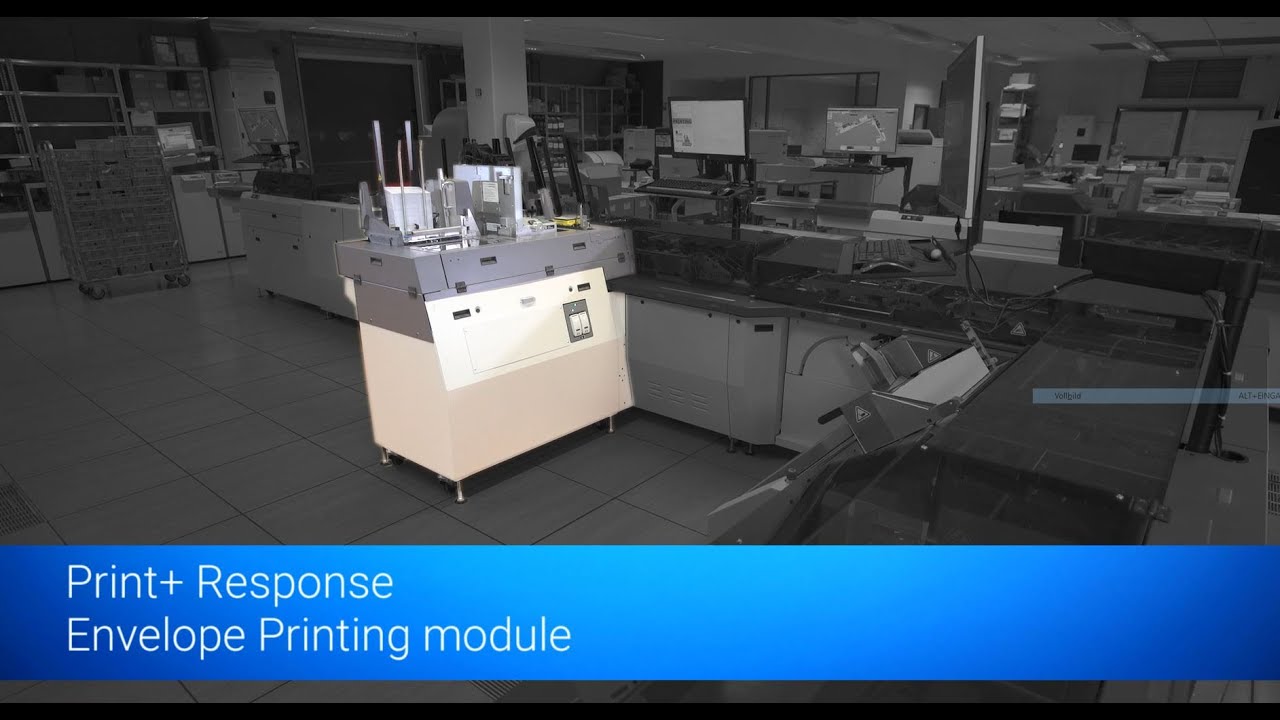 Print+ Response dynamic envelope printing at iMSA, France - YouTube