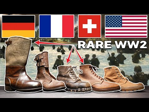 Over 85 yrs) Unbox WW2 Boots in mint condition - German