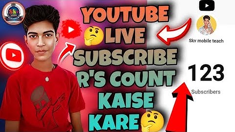 Live Subscriber Kaise Dekhe🤔 || YouTube Live Subscriber Kaise Count Kare Mobile Se🤫