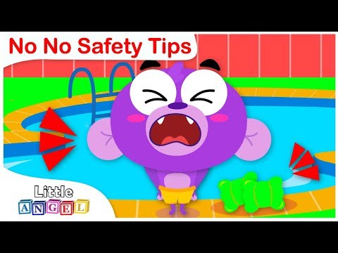 No No, Go Swimming | Safety Tips at the Pool | Nursery Rhymes by Little Angel