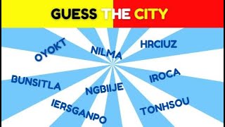 Guess the City: Can You Unscramble These Jumbled City Names? 🌍✨