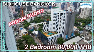 Biohouse Bangkok Luxury 2 Bedroom Apartment for Rent 80,000 THB