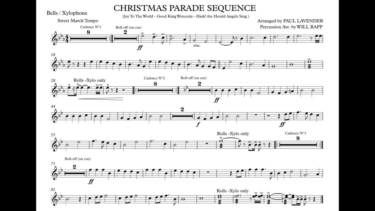 Christmas Parade Sequence - BELLS, XYLOPHONE - YouTube