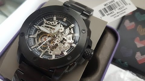Fossil ME3080 Modern Machine Automatic Skeleton Dial Black Stainless Steel Watch Review