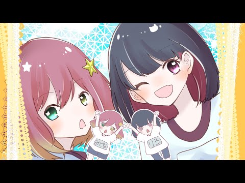 【かわいく】ようかい体操第一/歌ってみた【桃世莉蕗×夜宮みどな】