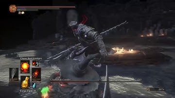 DARK SOULS III Pyromancer vs Champion Gundyr No Damage/Hits Taken