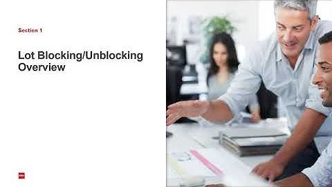 Lot Blocking and Unblocking