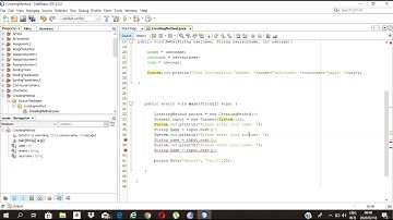 How to get user input and display using a Method - NetBeans