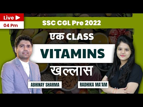 Vitamins | Science | SSC CGL | By Radhika ma'am